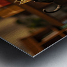 Dachshund Puppy Gets Ready For Birthday Celebration Metal print