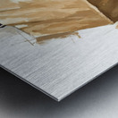 Happy Cane Corso Puppy Emerges From Shopping Bag Fun Metal print