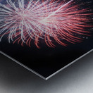 Happy Corgi Puppy Wags Tail After Fireworks End Metal print