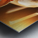 Chihuahua Puppy Dreams Peacefully On Rocking Chair Impression metal