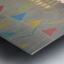 Sleepy Birthday Puppy Rests After Party Fun Metal print