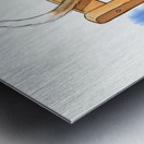 Puppy Participates In Family Board Game Metal print