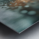 Pomeranian Puppy Watches First Raindrops Fall Metal print