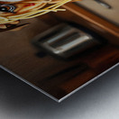 Happy Puppy After Finishing Spaghetti Adventure Metal print