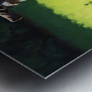 Tired Puppy Rests After Shadow Adventure Metal print