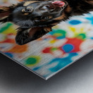 German Shepherd Puppy Gets Clean After Art Adventure Impression metal