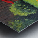 Pug Puppy Discovers His Superhero Mask Metal print