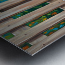 Pug Puppy Superhero Rests After Heroic Day Metal print