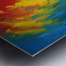 Tired Border Collie Puppy Rests After Exciting Adventure Impression metal