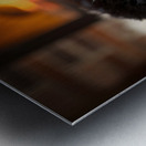 Happy Border Collie Puppy Enjoys Perfect Evening By The Fire Impression metal