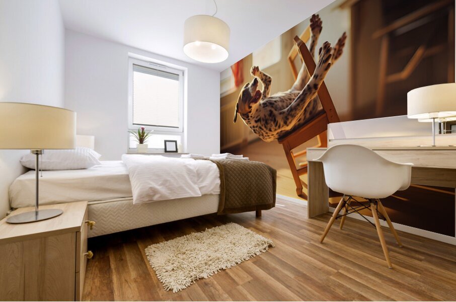 Puppy Masters Gentle Rocking Chair Motion Mural print