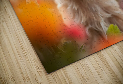 Shih Tzu Puppy Discovers Beautiful Flower Crown Puppy Prints puzzle