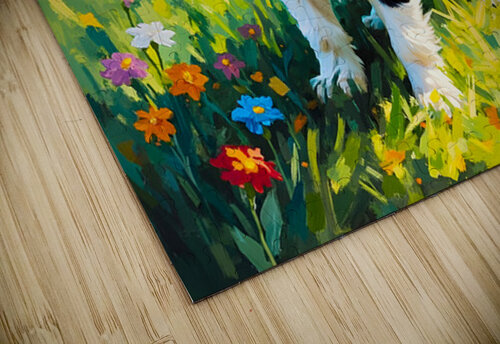Border Collie Puppy Ready For Adventure Puppy Prints puzzle