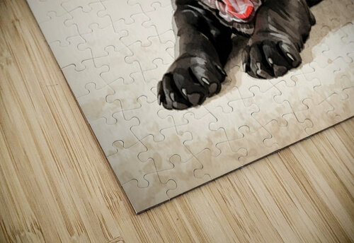 Cane Corso Puppy Stretches After Peaceful Nap Puppy Prints puzzle