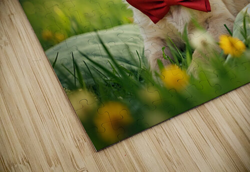 Pug Puppy Relaxes After Fun Day Puppy Prints puzzle