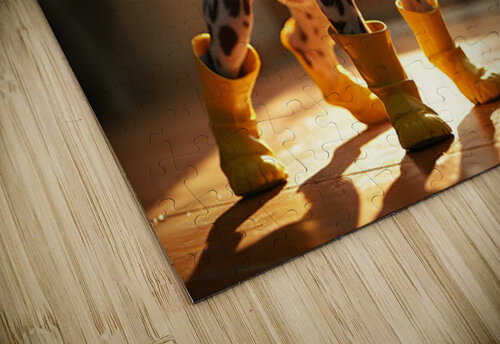 German Shorthaired Pointer Puppy Gets Ready For Rain Puppy Prints puzzle