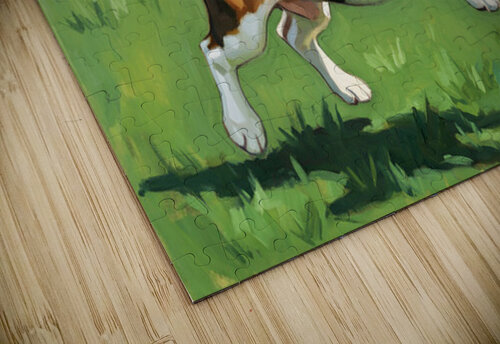 Celebrating Beagle Puppy Success Puppy Prints puzzle