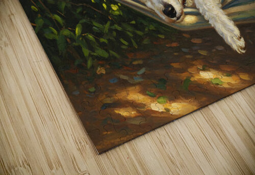 Poodle Puppy Naps In Hammock Puppy Prints puzzle