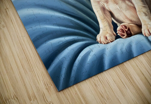 French Bulldog Puppy Sound Asleep Sitting Upright Puppy Prints puzzle