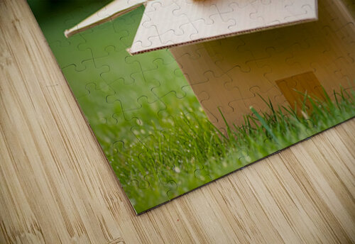 Happy Bichon Frise Puppy With Discovered Toy Treasures Puppy Prints puzzle