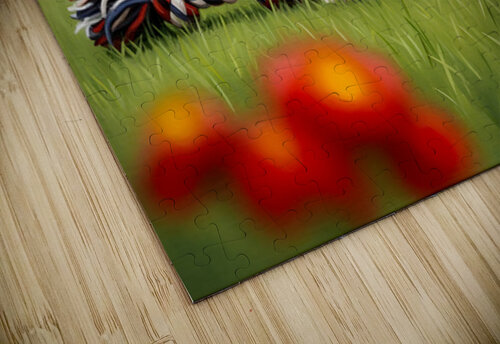 Shih Tzu Puppy Sound Asleep After Playtime Puppy Prints puzzle