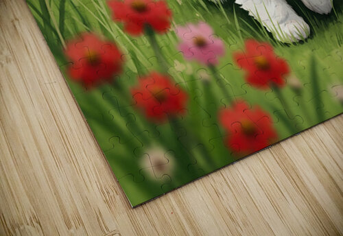 Shih Tzu Puppy Happy In Grass Puppy Prints puzzle