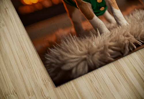 Beagle Puppy Rests After Holiday Adventures Puppy Prints puzzle