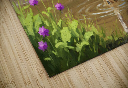 German Shorthaired Pointer Puppy Discovers Muddy Puddle Puppy Prints puzzle