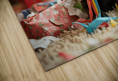 Cane Corso Puppys First Christmas Morning Discovery Puppy Prints puzzle