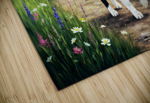 Border Collie Puppy Ready For Adventure Puppy Prints puzzle
