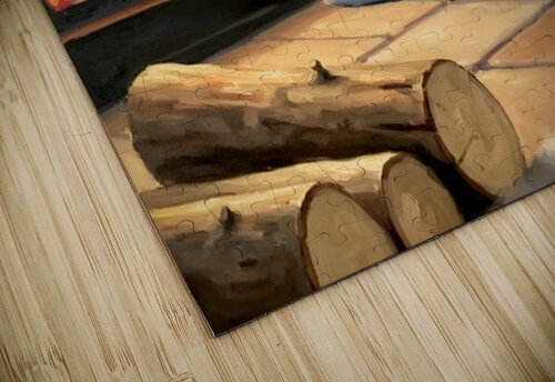 French Bulldog Puppy Happy And Warm After Beach Adventure Puppy Prints puzzle