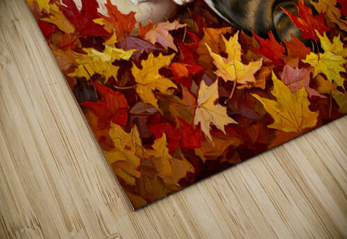 French Bulldog Puppy Rests After Autumn Play Puppy Prints puzzle