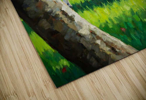 German Shorthaired Pointer Puppy Discovers Apple Orchard Puppy Prints puzzle