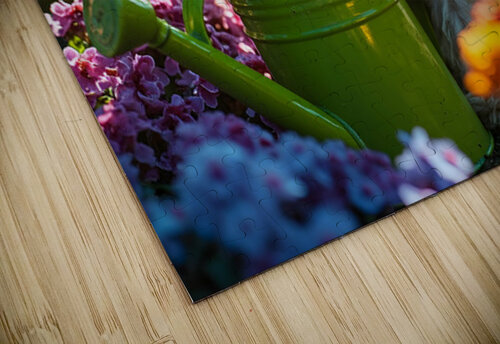 Free Poodle Puppy Sits By Overturned Watering Can Puppy Prints puzzle