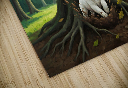 Successful Bichon Pirate Finds Amazing Treasure Chest Puppy Prints puzzle