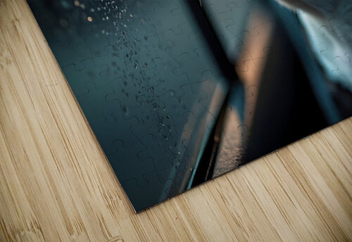 Boston Terrier Puppy Watches Rain From Car Window Puppy Prints puzzle