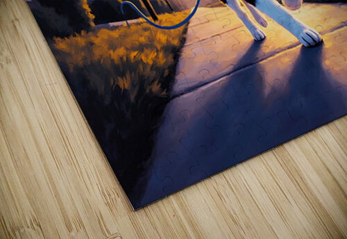 Husky Puppy Ready For Evening Adventure Puppy Prints puzzle