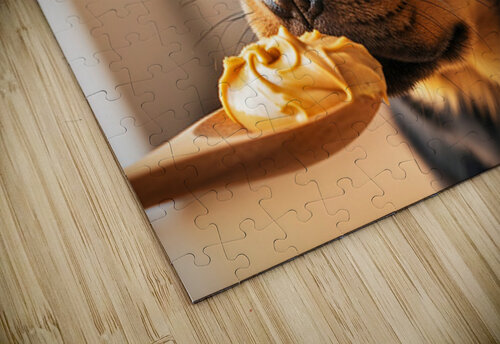 Rottweiler Puppy Discovers Something New Puppy Prints puzzle