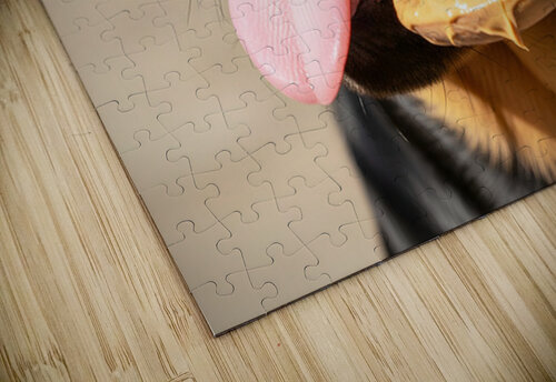 Happy Rottweiler Puppy After Tasty Discovery Puppy Prints puzzle