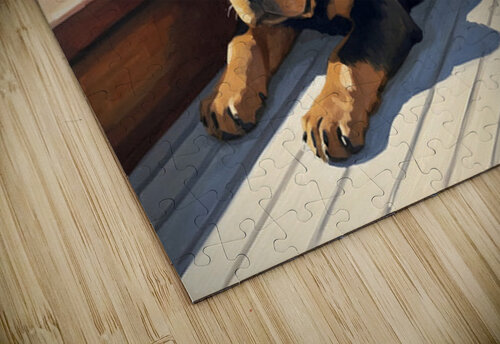 Brave Puppy Navigator Spots Land Ahead Puppy Prints puzzle