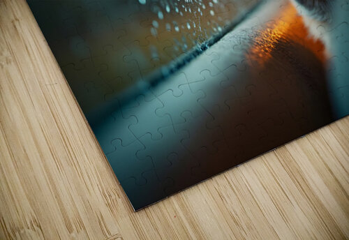 Pug Puppy Watches First Rainstorm From Car Window Puppy Prints puzzle