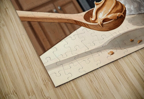 Bichon Frise Puppy Discovers Something New Puppy Prints puzzle