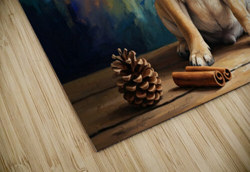 Contented Pug Puppy Enjoys Aromatic Discovery Puppy Prints puzzle