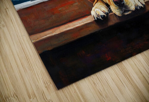 Sleepy Sailor Puppy Dreams Peacefully Puppy Prints puzzle