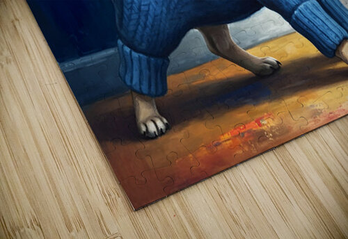 Pug Puppy Successfully Escapes Sleeve Puppy Prints puzzle