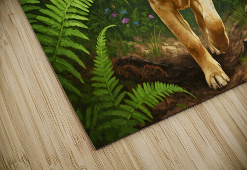 Happy Puppy Rests With Pinecone In Forest Shade Puppy Prints puzzle