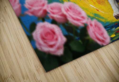 Tired Border Collie Puppy Rests After Exciting Adventure Puppy Prints puzzle