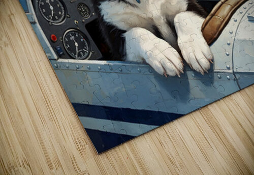Husky Puppy Dreams Of Sky Adventures Puppy Prints puzzle