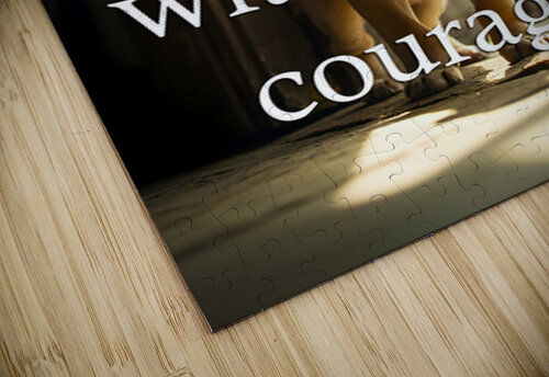 Face Unknown with Puppy Courage Puppy Prints puzzle