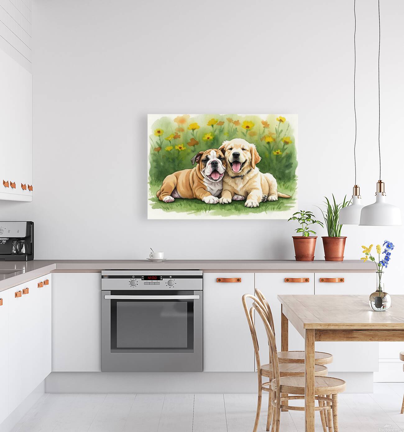 Bulldog Puppy Rests With New Best Friend Reproduction